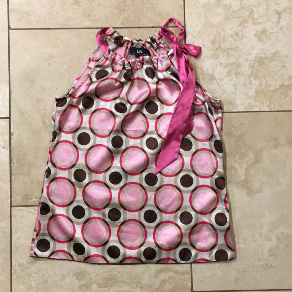 Racerback Ties at Neck Blouse